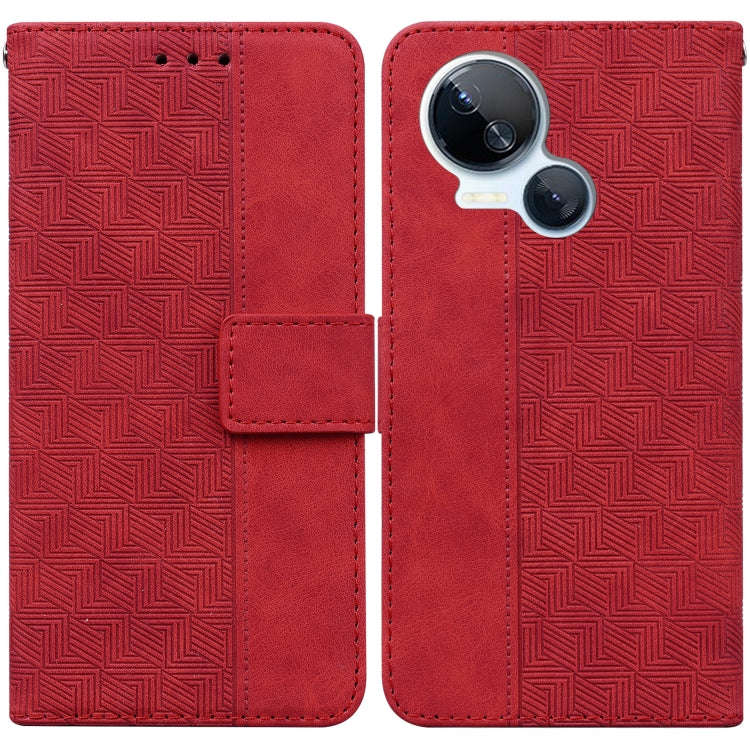 Geometric Embossed Leather Phone Case My Store