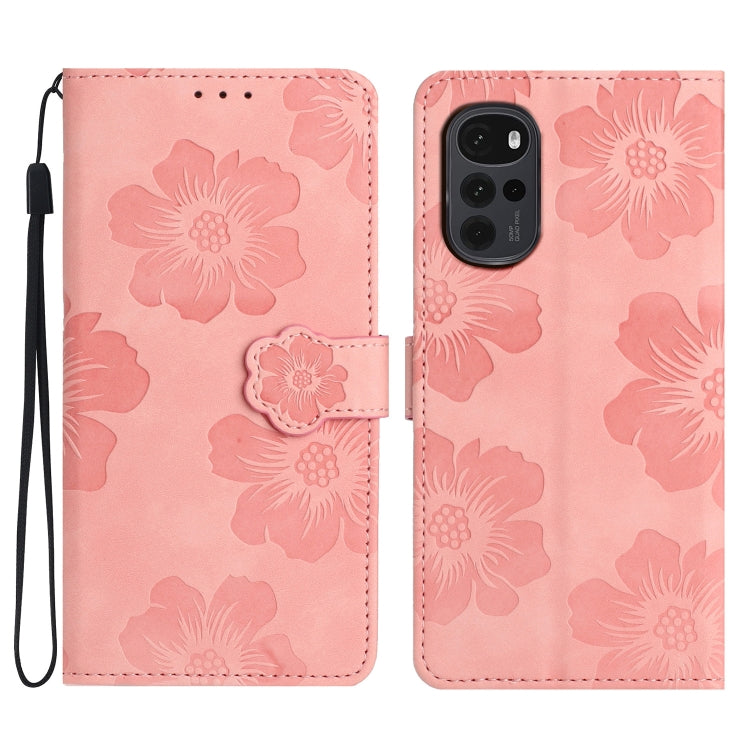 Flower Embossing Pattern Leather Phone Case, Series 5