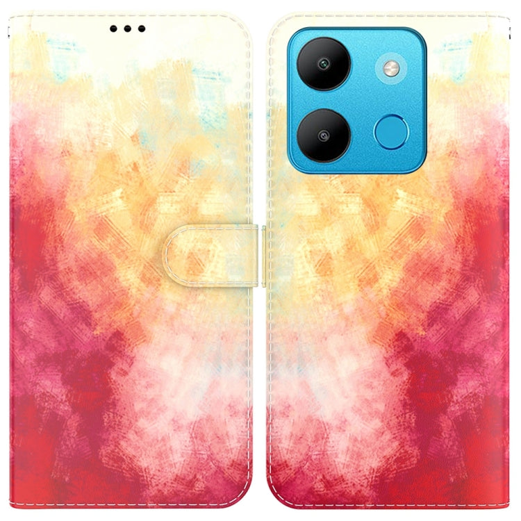 Watercolor Pattern Flip Leather Phone Case My Store