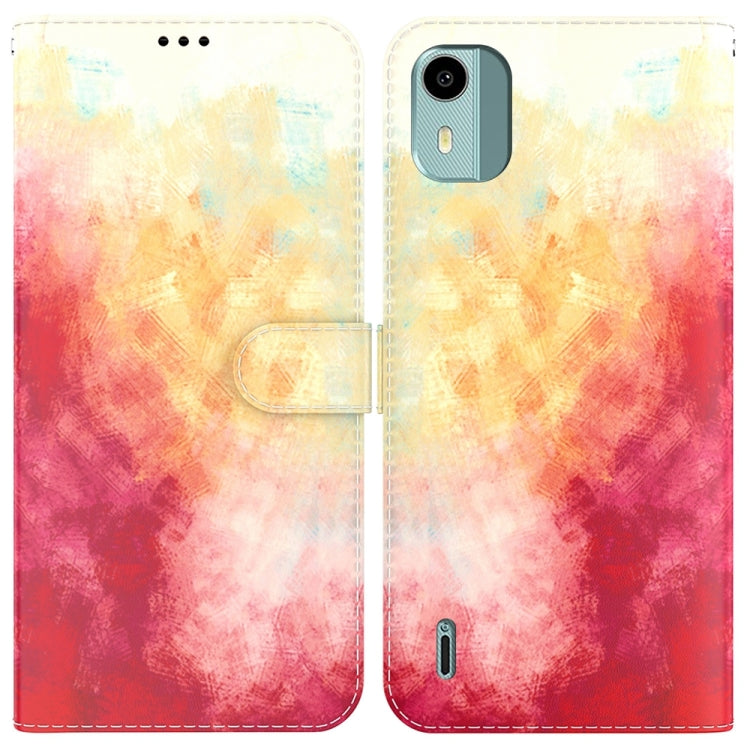 Watercolor Pattern Flip Leather Phone Case My Store