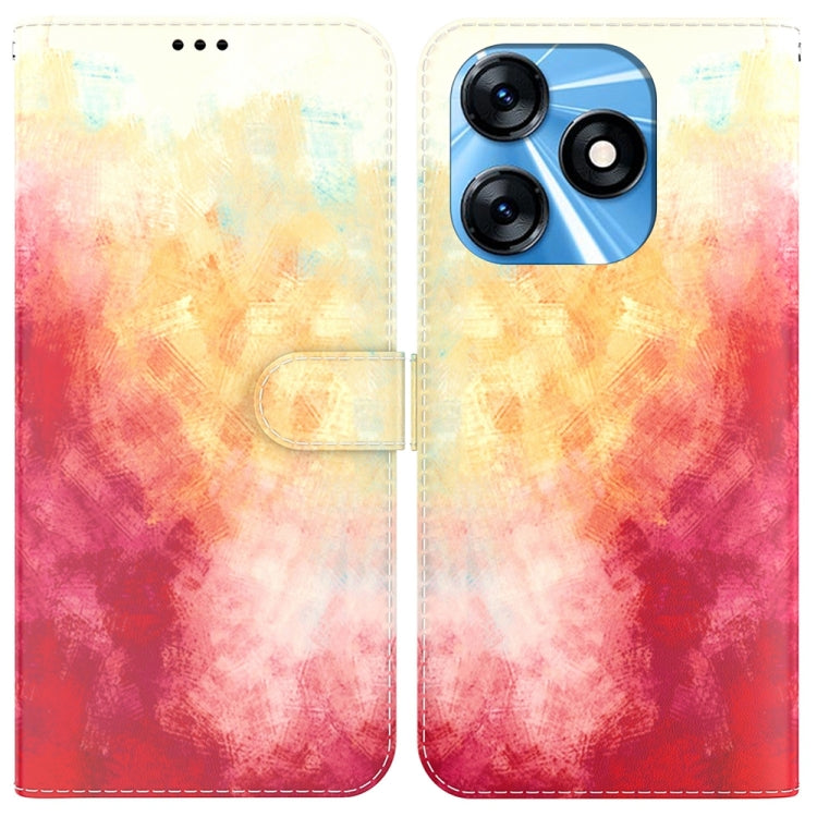 Watercolor Pattern Flip Leather Phone Case