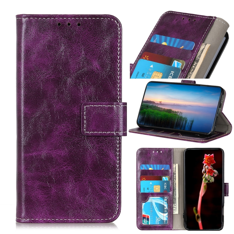 Retro Crazy Horse Texture Horizontal Flip Leather Phone Case