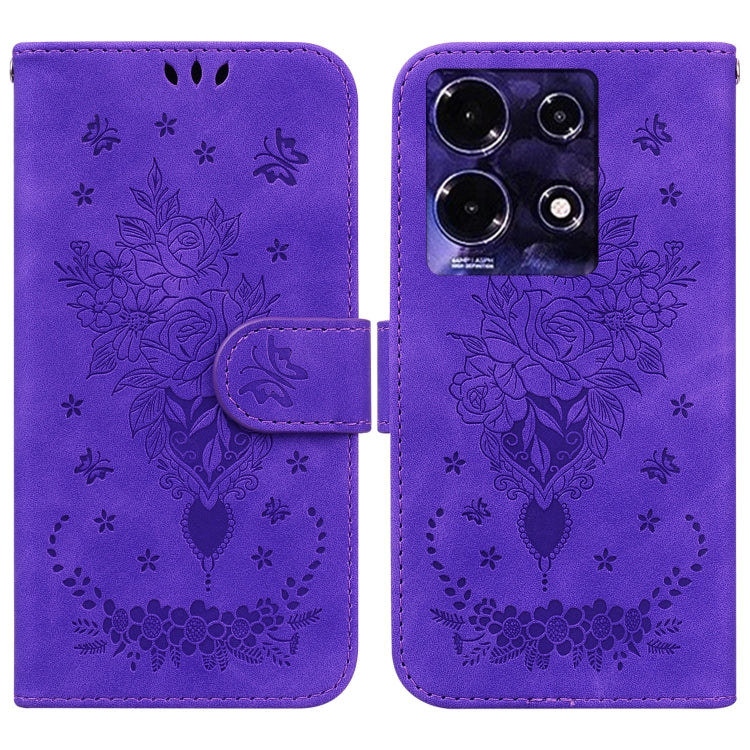 Butterfly Rose Embossed Leather Phone Case, Series 1 My Store