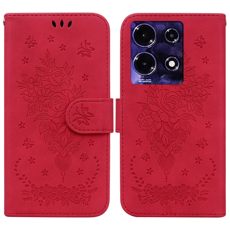 Butterfly Rose Embossed Leather Phone Case, Series 1 My Store