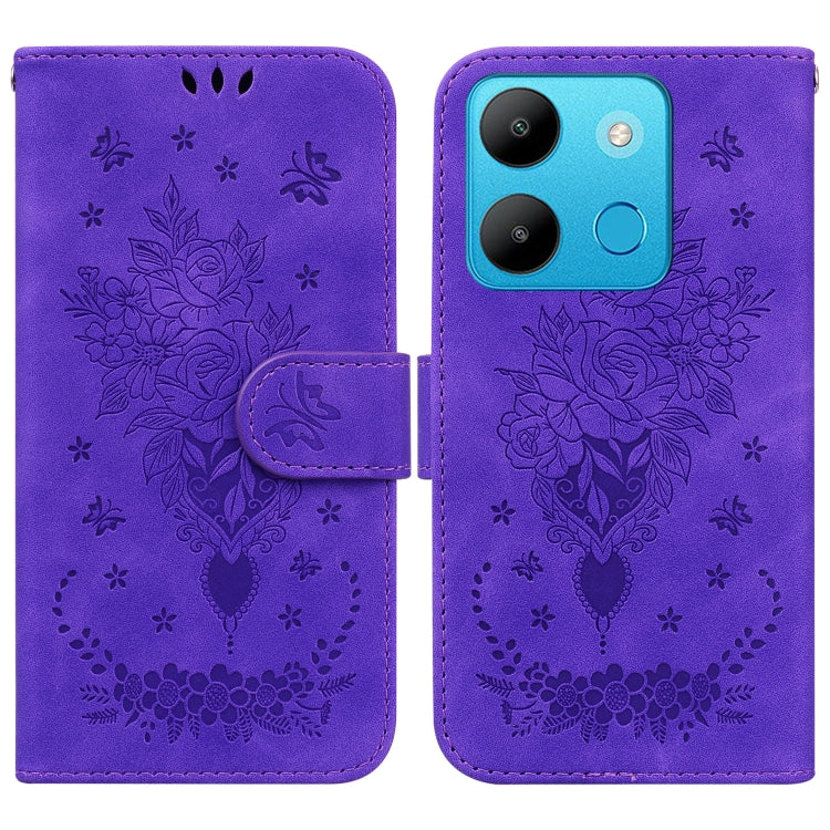 Butterfly Rose Embossed Leather Phone Case, Series 3 My Store