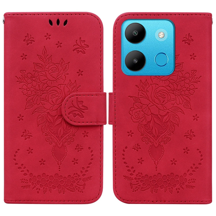 Butterfly Rose Embossed Leather Phone Case, Series 3 My Store