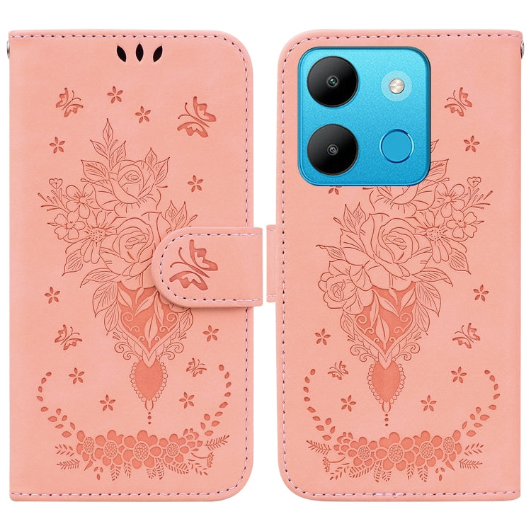 Butterfly Rose Embossed Leather Phone Case, Series 3 My Store