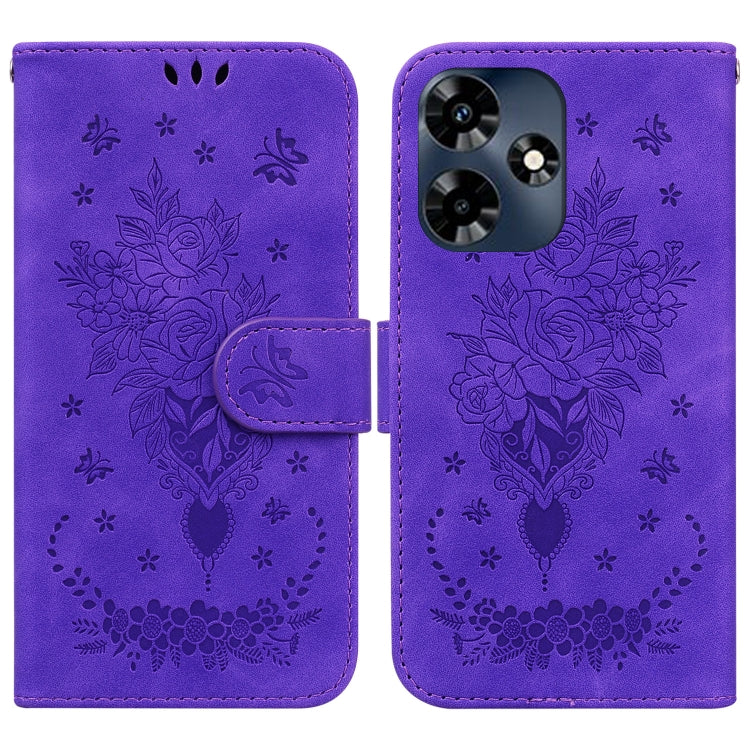 Butterfly Rose Embossed Leather Phone Case, Series 3 My Store