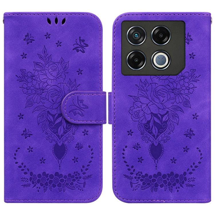 Butterfly Rose Embossed Leather Phone Case, Series 1 My Store