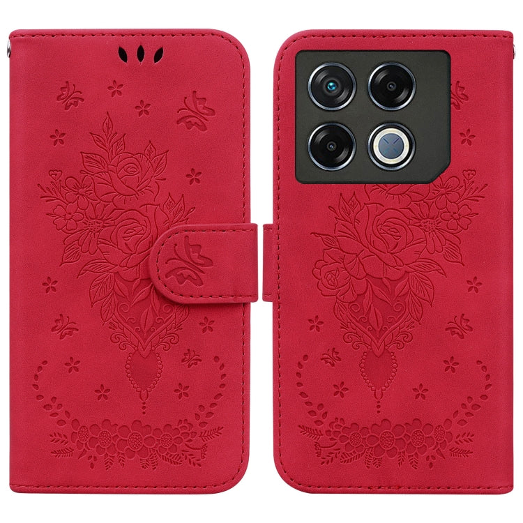 Butterfly Rose Embossed Leather Phone Case, Series 1 My Store