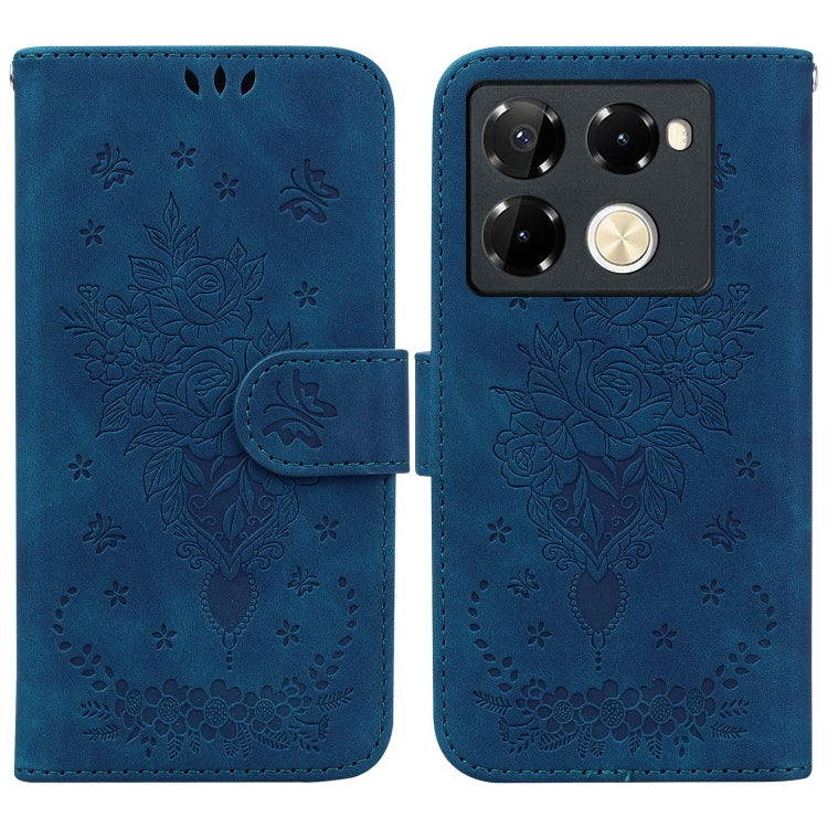 Butterfly Rose Embossed Leather Phone Case, Series 1 My Store