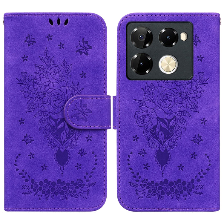 Butterfly Rose Embossed Leather Phone Case, Series 1 My Store