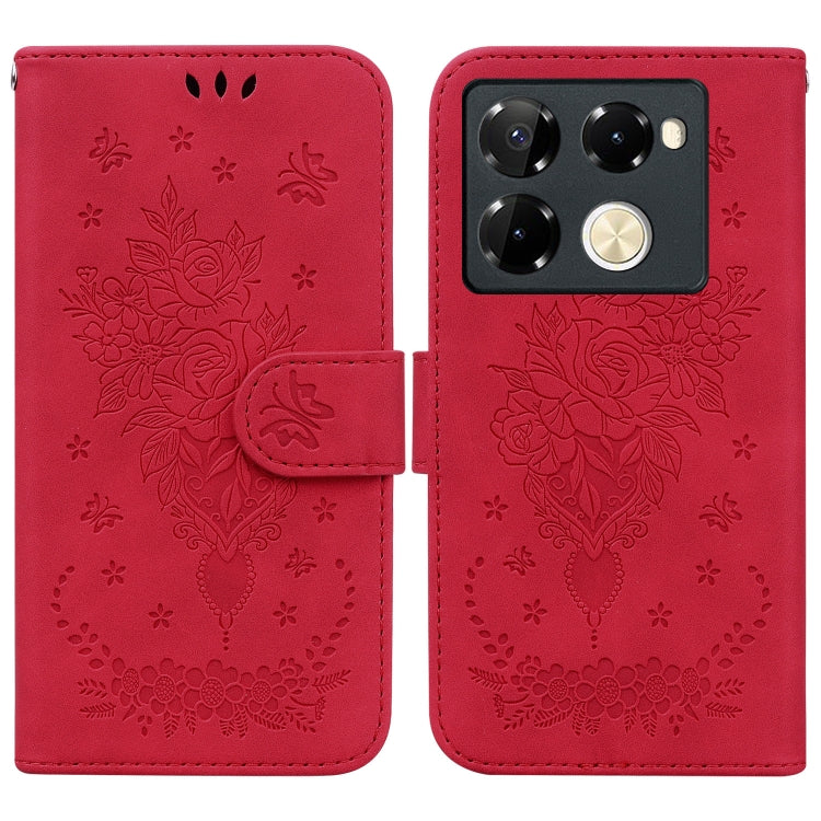 Butterfly Rose Embossed Leather Phone Case, Series 1 My Store