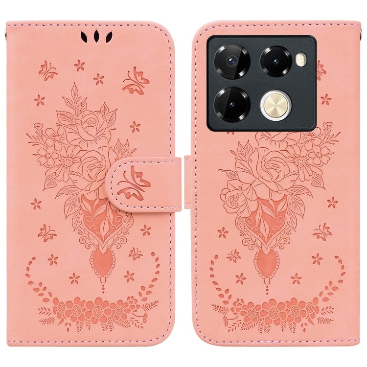 Butterfly Rose Embossed Leather Phone Case, Series 1 My Store