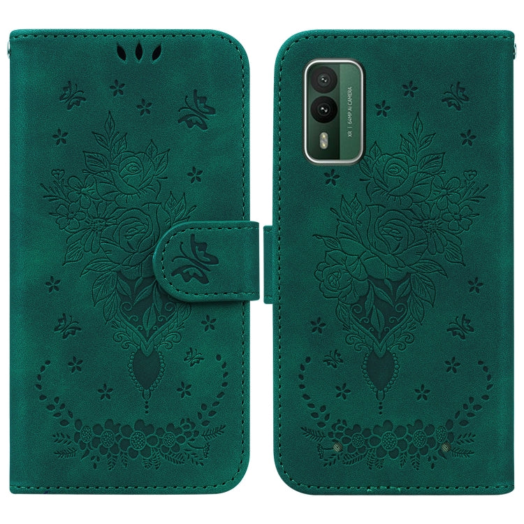 Butterfly Rose Embossed Leather Phone Case My Store