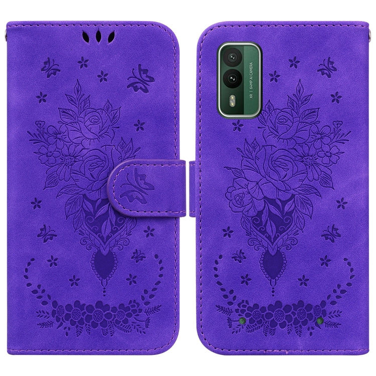 Butterfly Rose Embossed Leather Phone Case My Store