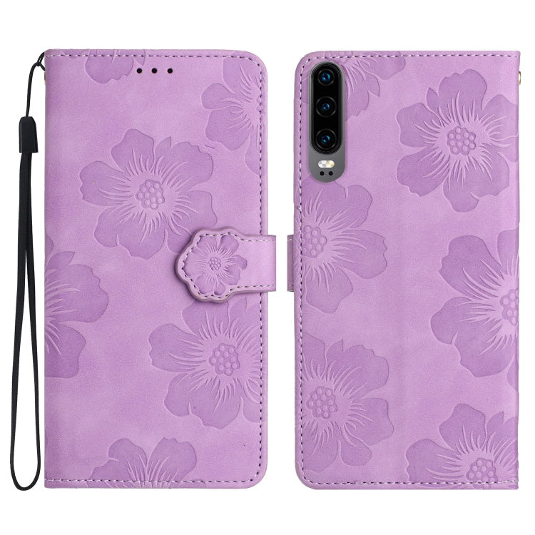 Flower Embossing Pattern Leather Phone Case, Series 1