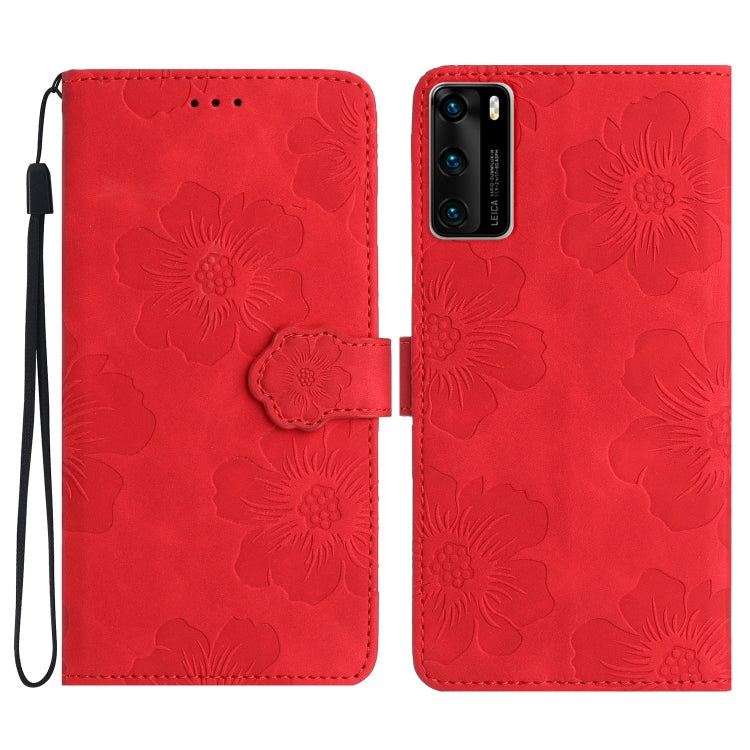 Flower Embossing Pattern Leather Phone Case, Series 1