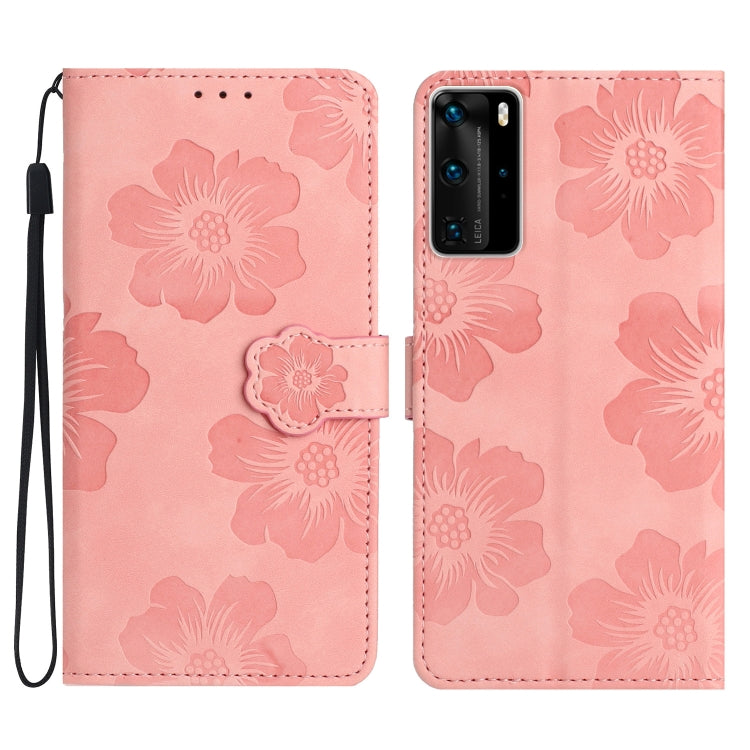 Flower Embossing Pattern Leather Phone Case, Series 1