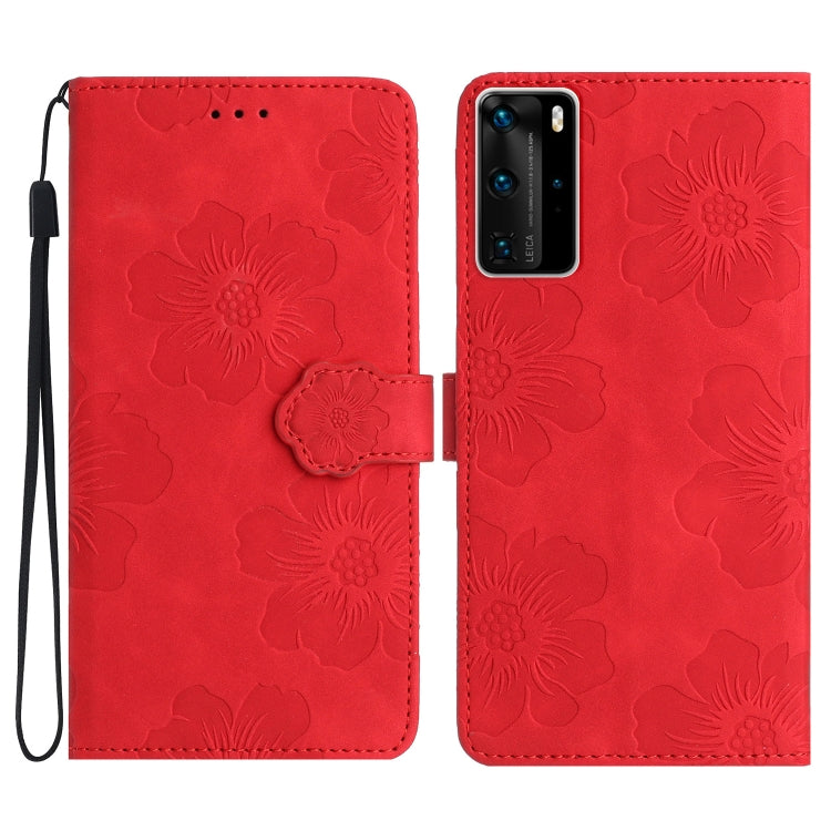 Flower Embossing Pattern Leather Phone Case, Series 1