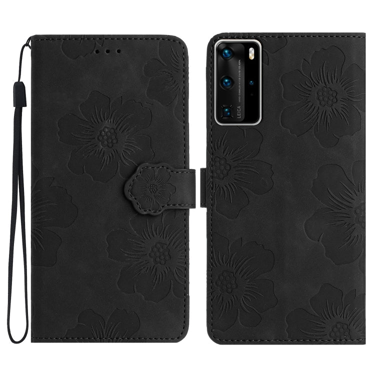 Flower Embossing Pattern Leather Phone Case, Series 1