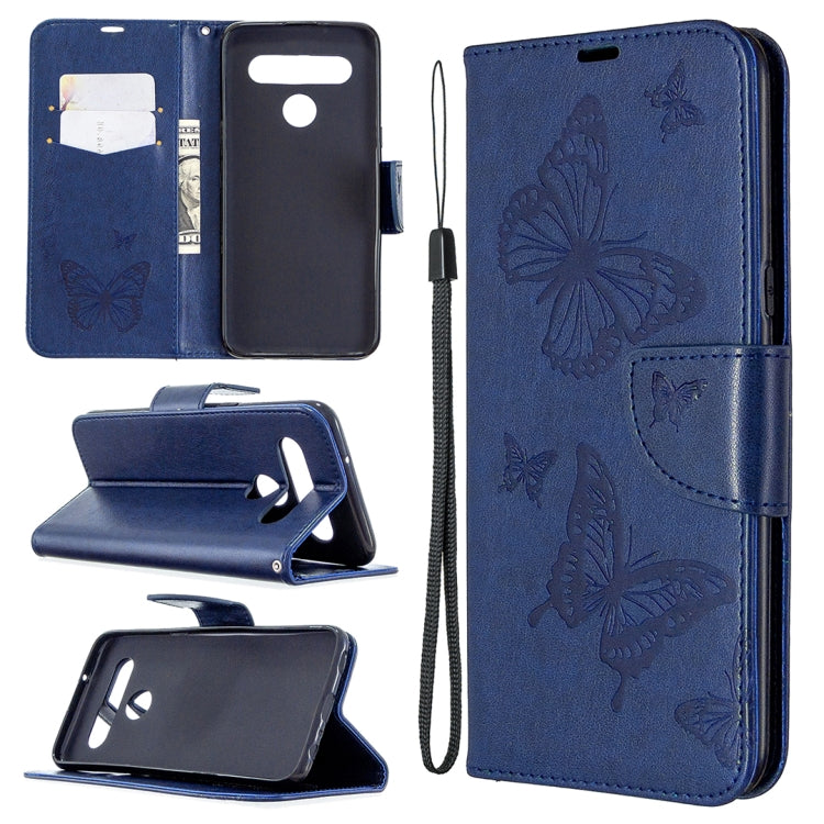 Two Butterflies Embossing Pattern Horizontal Flip Leather Case with Holder & Card Slot & Wallet & Lanyard My Store