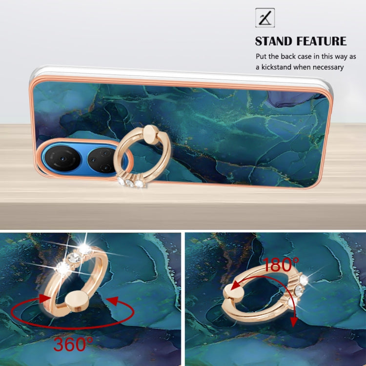 Electroplating Marble Dual-side IMD Phone Case with Ring, Series 1 My Store