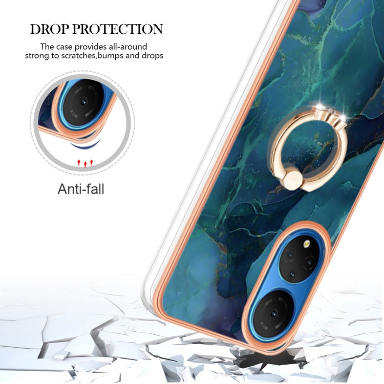 Electroplating Marble Dual-side IMD Phone Case with Ring, Series 1 My Store