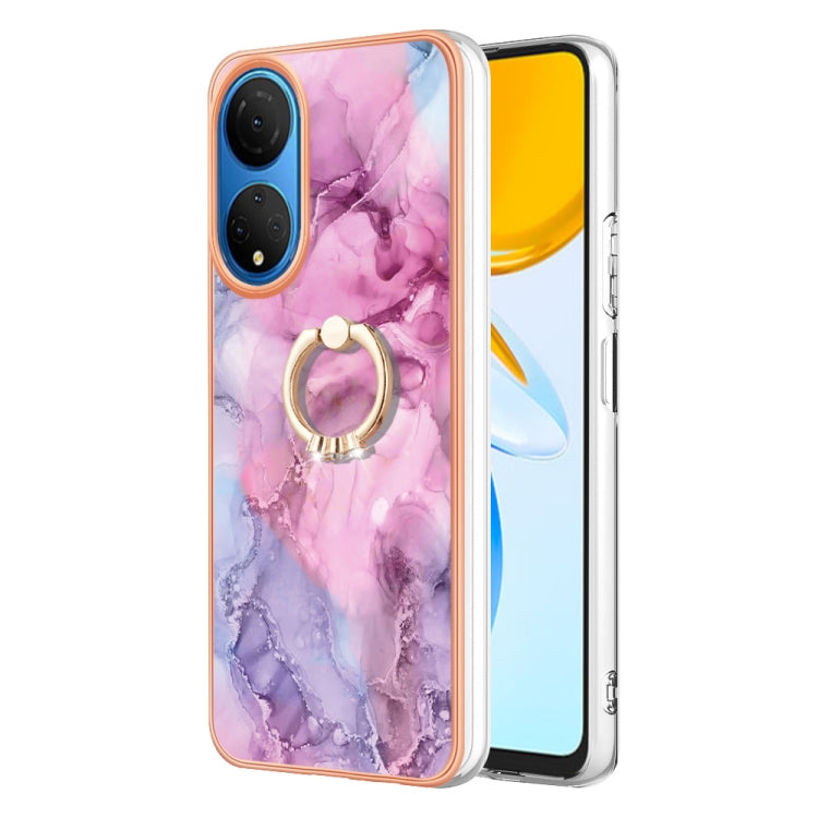 Electroplating Marble Dual-side IMD Phone Case with Ring, Series 1 My Store