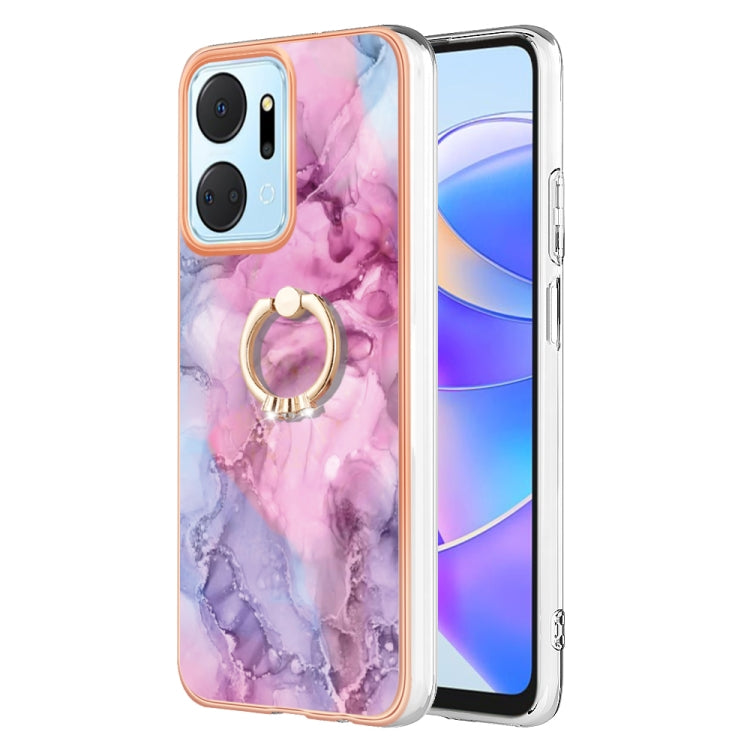 Electroplating Marble Dual-side IMD Phone Case with Ring, Series 2 My Store