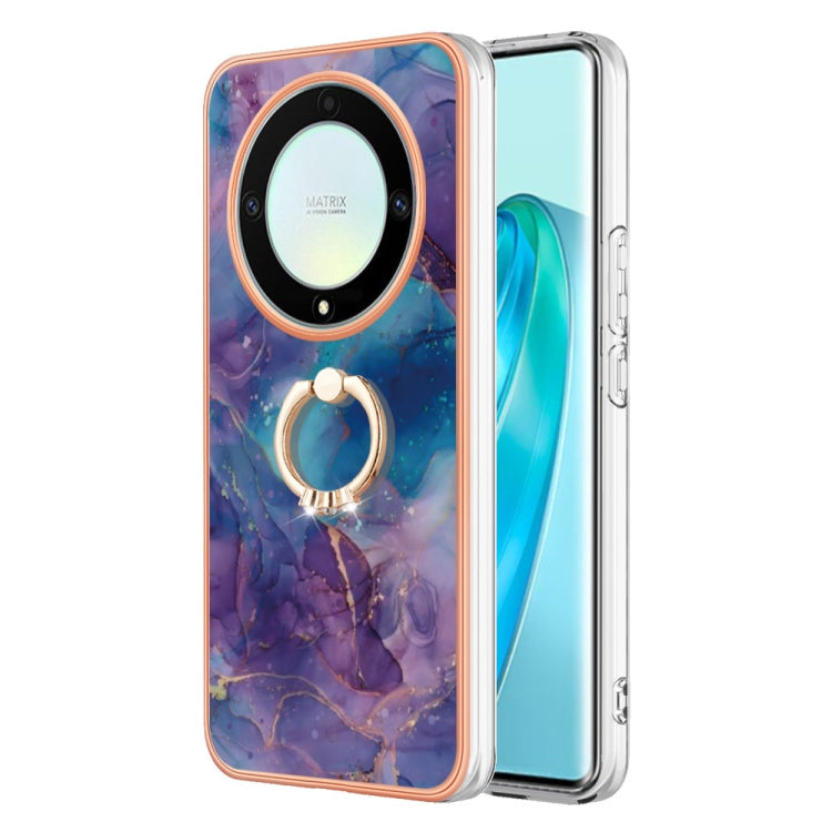 Electroplating Marble Dual-side IMD Phone Case with Ring, Series 2 My Store