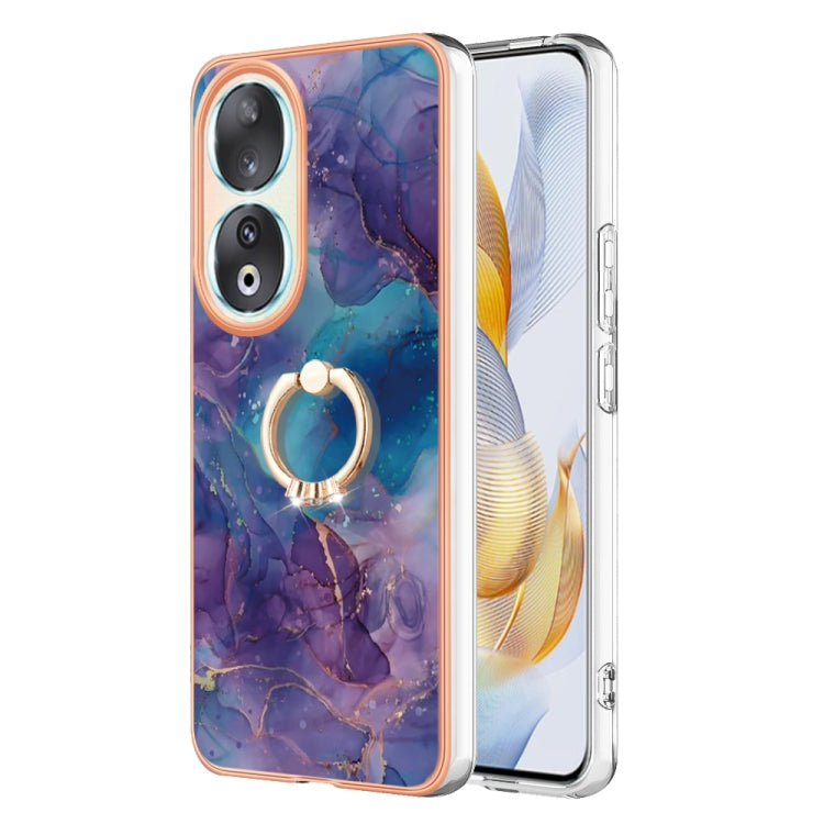 Electroplating Marble Dual-side IMD Phone Case with Ring, Series 1 My Store