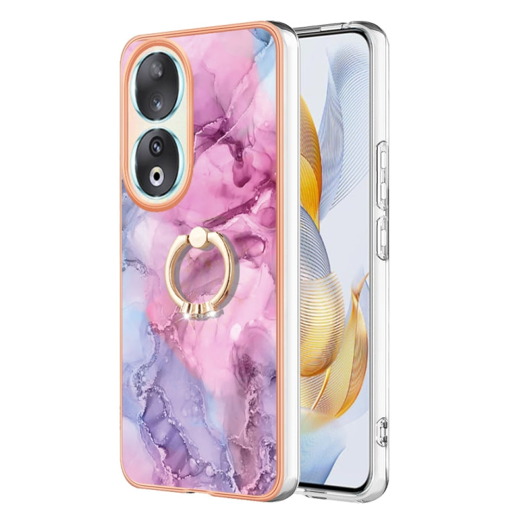 Electroplating Marble Dual-side IMD Phone Case with Ring, Series 1 My Store