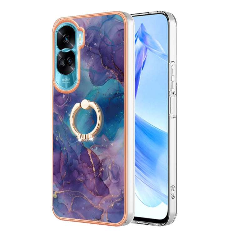 Electroplating Marble Dual-side IMD Phone Case with Ring, Series 1 My Store