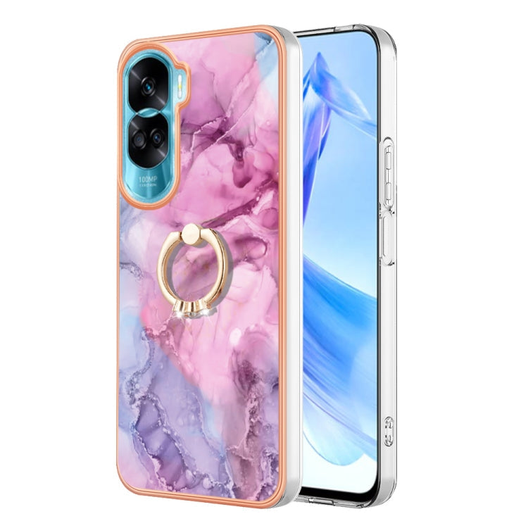 Electroplating Marble Dual-side IMD Phone Case with Ring, Series 1 My Store