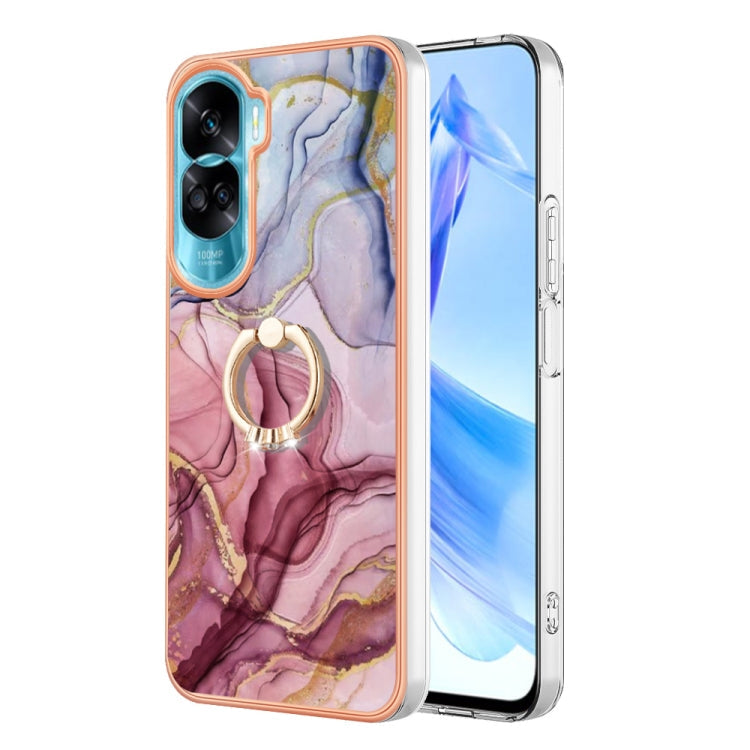 Electroplating Marble Dual-side IMD Phone Case with Ring, Series 1 My Store