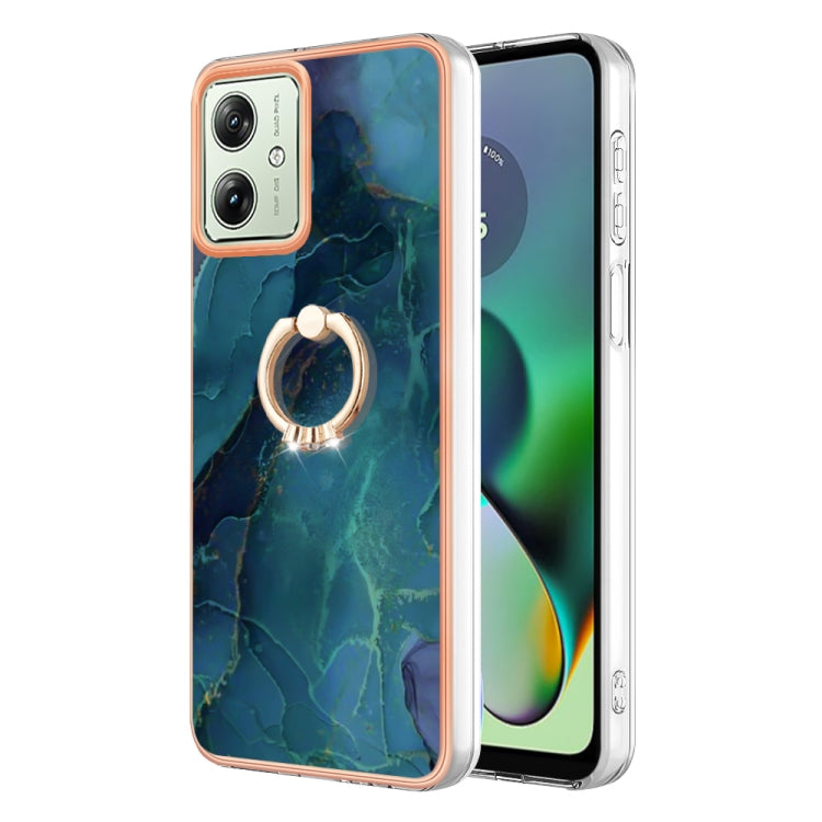 Electroplating Marble Dual-side IMD Phone Case with Ring, Series 1 My Store