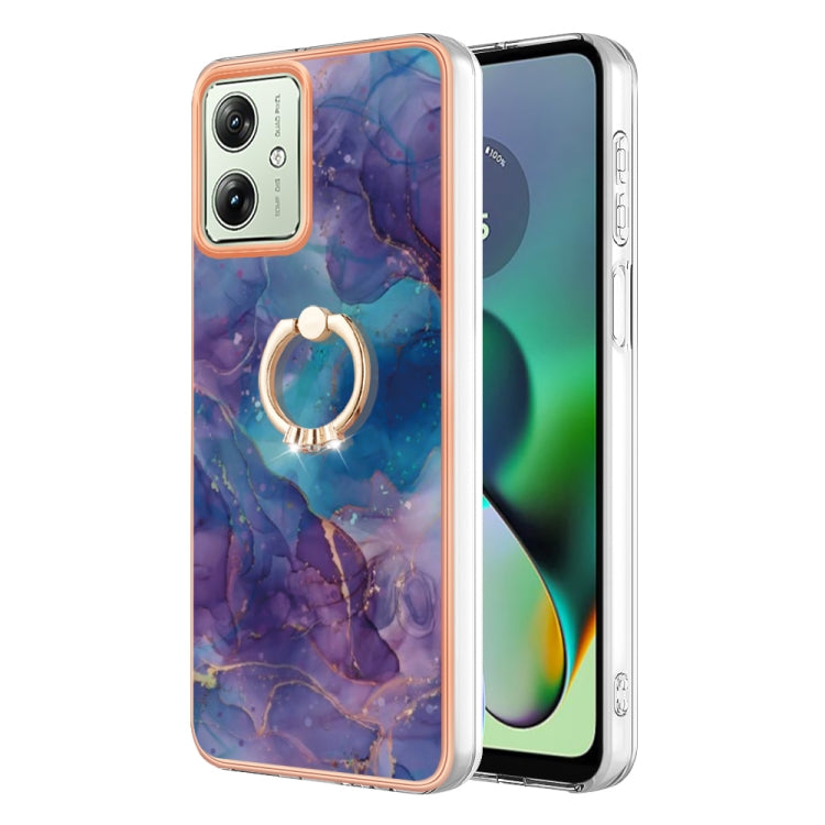 Electroplating Marble Dual-side IMD Phone Case with Ring, Series 1 My Store