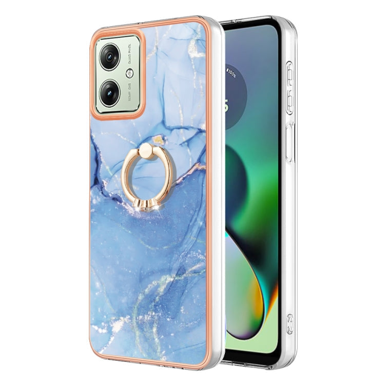 Electroplating Marble Dual-side IMD Phone Case with Ring, Series 1 My Store