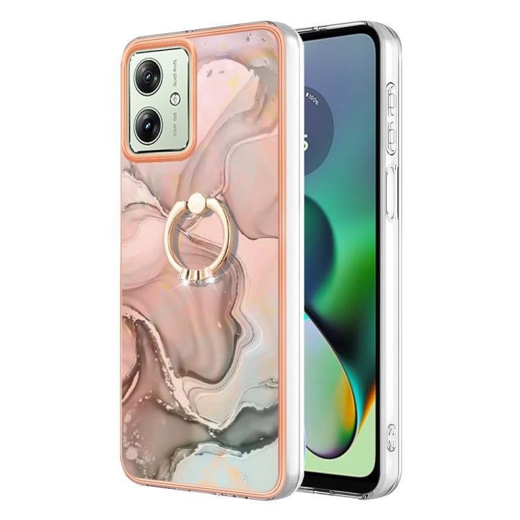 Electroplating Marble Dual-side IMD Phone Case with Ring, Series 1 My Store