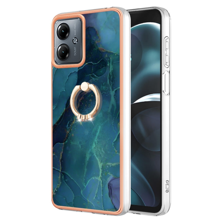 Electroplating Marble Dual-side IMD Phone Case with Ring, Series 1 My Store