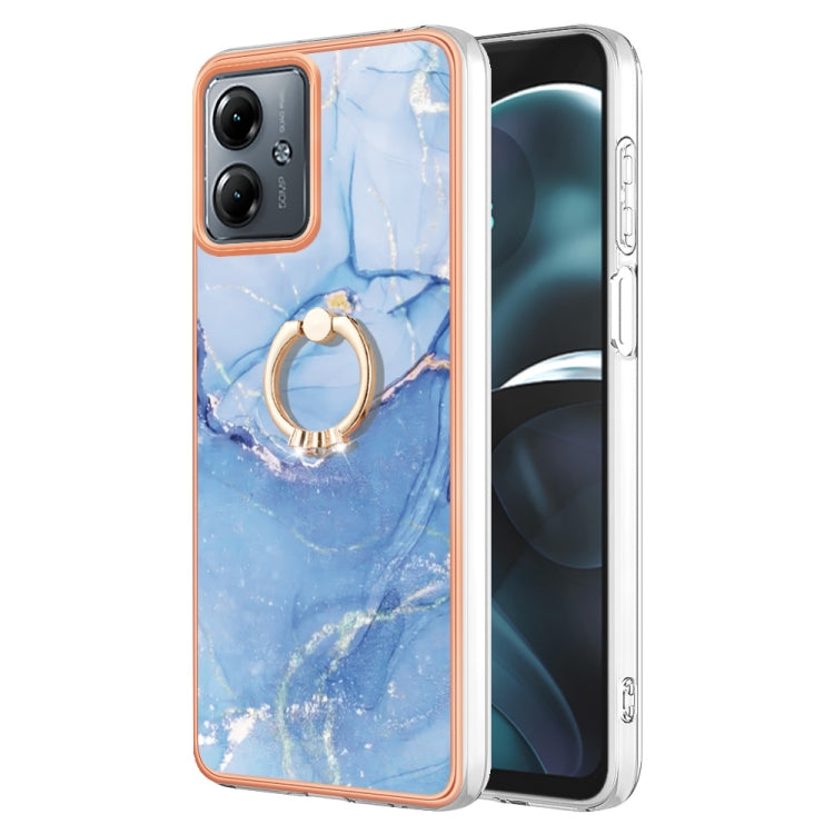 Electroplating Marble Dual-side IMD Phone Case with Ring, Series 1 My Store