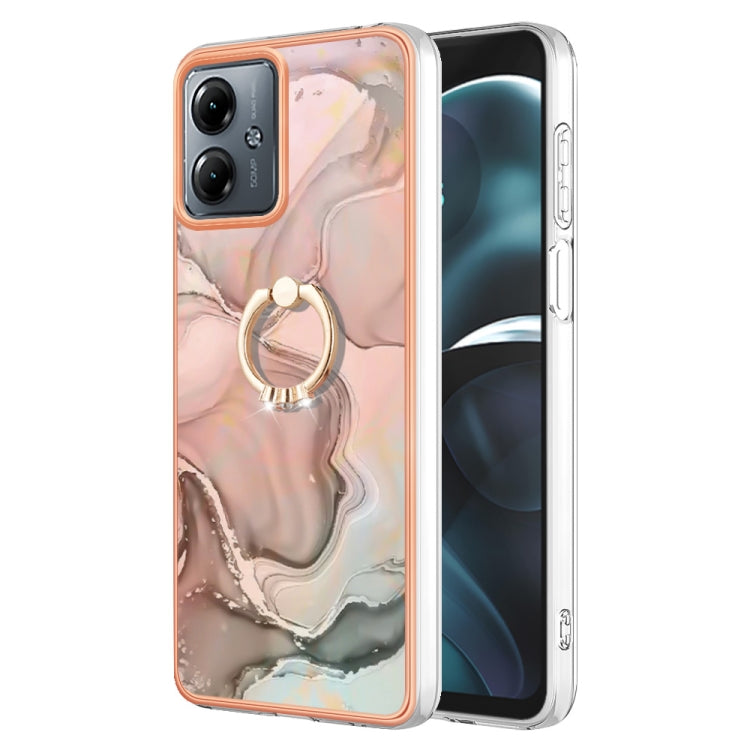 Electroplating Marble Dual-side IMD Phone Case with Ring, Series 1 My Store