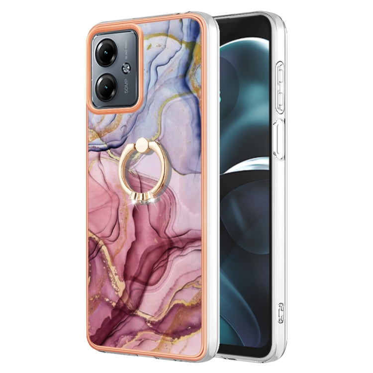 Electroplating Marble Dual-side IMD Phone Case with Ring, Series 1 My Store