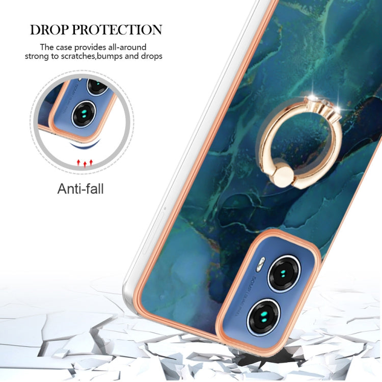 Electroplating Marble Dual-side IMD Phone Case with Ring, Series 2 My Store