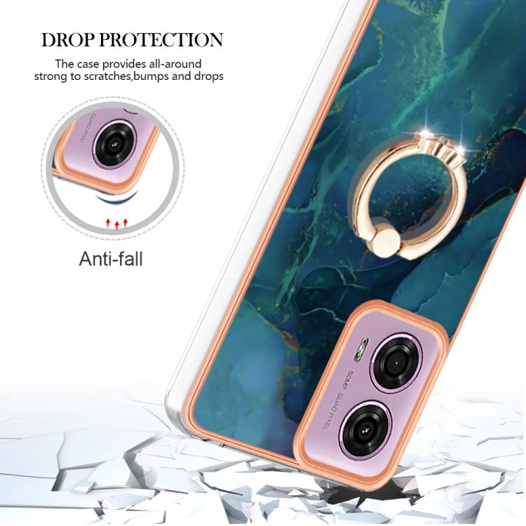 Electroplating Marble Dual-side IMD Phone Case with Ring, Series 1 My Store