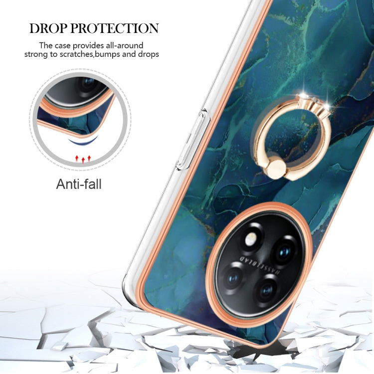 Electroplating Marble Dual-side IMD Phone Case with Ring My Store