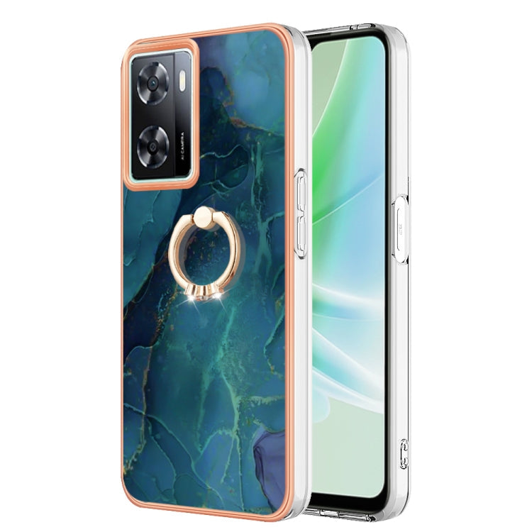 Electroplating Marble Dual-side IMD Phone Case with Ring My Store