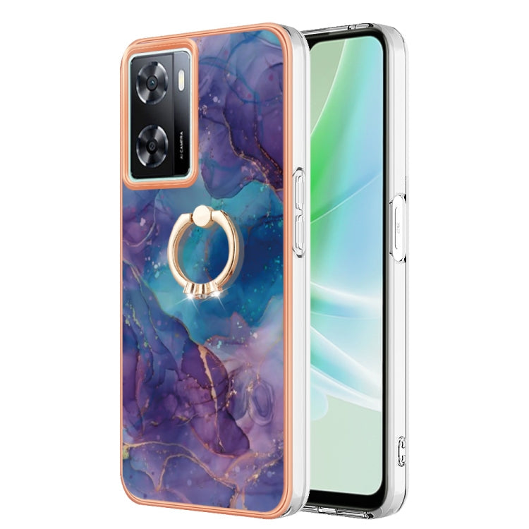 Electroplating Marble Dual-side IMD Phone Case with Ring My Store