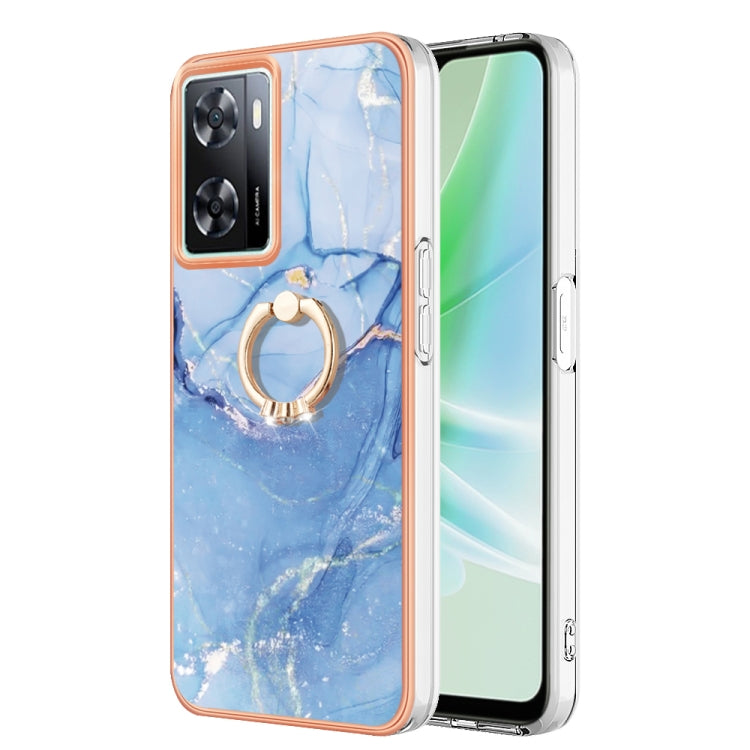 Electroplating Marble Dual-side IMD Phone Case with Ring My Store